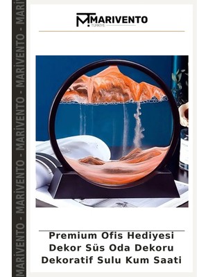 Premium Ofis Hediyesi Dekor Süs Oda Dekoru Dekoratif Sulu Kum Saati