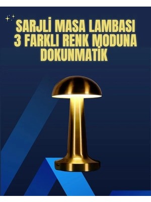 Royaleks Ykm Modern Tasarım Şarjlı Masa Lambası – 1800 Mah Batarya