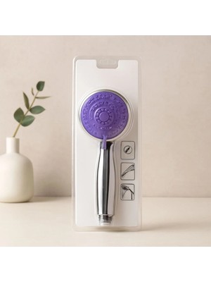 Royaleks Ykm Küçük 8 cm Kademeli Krom Duş Başlığı