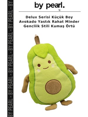 Delux Serisi Küçük Boy Avokado Yastık Rahat Minder Gencliik Stili Kumaş Örtü