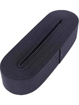 Yakup Tokatlı Moda Ytm Siyah - 4cm Paça Lastik Yassı Geniş 10MT.