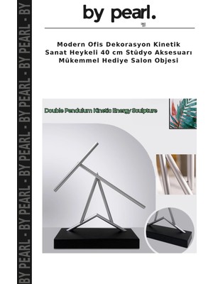Modern Ofis Dekorasyon Kinetik Sanat Heykeli 40 cm Stüdyo Aksesuarı Mükemmel Hediye Salon Objesi