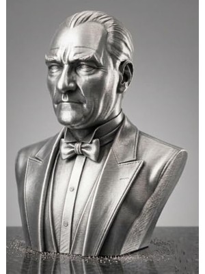 Defne Store Estetik Görünümlü 3D Üretim 15 cm Atatürk Figürü Dekoratif Masaüstü Heykeli Hediyelik