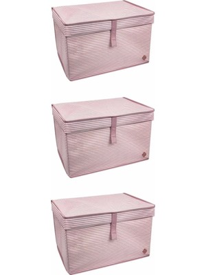 Yakup Tokatlı Moda Ytm Çok Amaçlı Düzenleyici Kutu Organizer Cırt Cırtlı Hurç Mega Plus Boy 40CM x 30CM x 70CM (3 Adet)