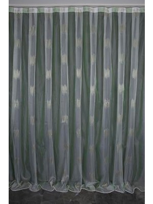 Defne Store Fon Perde, Organze 1650 Krem Renk 5_3 Hazır Dikilmiş Pileli 300 * 260 cm