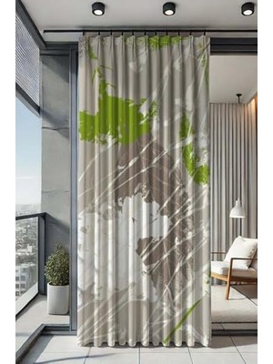 Defne Store Sizenelazım Su Geçirmez Desenli Oxford Balkon Perdesi, PARADISEDESENOXFORDBALKONPERDE250X200M, 250 x 200, Paradise
