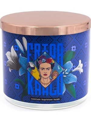 Defne Store Kavanozda Kokulu Mum | Frida | Kadınlar Için Hediye | Kokulu Mum Çiçekli | 3 Fitil Kokulu Mum | Mumlar Uzun Yanma Süresi (60 Saat) | Kokulu Mum, Soya Mumu