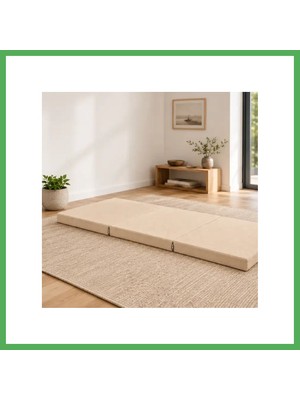 Astraltech Üç Parçalı Katlanır Minder · 60 × 180 × 7 cm | Krem | Dış Mekân Bezoss