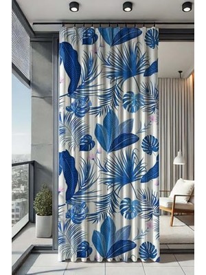 Defne Store Sizenelazım Su Geçirmez Desenli Oxford Balkon Perdesi, OKYANUSDESENOXFORDBALKONPERDE200X200M, 200 x 200, Okyanus