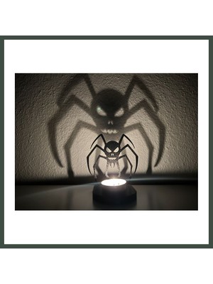 Bezos Örümcek Figürlü Tealight Mumluk Cadılar Bayramı Gotik Dekoratif Mum Tutucu Nhr