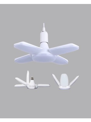 Yakup Tokatlı Moda Yenilikçi 4 Kollu LED Ampül 60 Watt Beyaz Işık