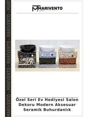 Özel Seri Ev Hediyesi Salon Dekoru Modern Aksesuar Seramik Buhurdanlık