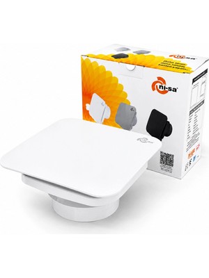 Plastik Aspiratör 150 Beyaz Banyo Tuvalet Havalandırma Aspiratörü 20W 2800RPM 320M3/H EBT-150SB BX40