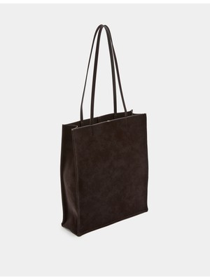 Marks & Spencer Suni Süet Tote Omuz Çantası
