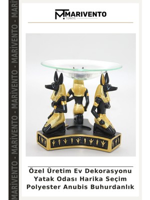 Özel Üretim Ev Dekorasyonu Yatak Odası Harika Seçim Polyester Anubis Buhurdanlık