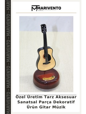 Özel Üretim Tarz Aksesuar Sanatsal Parça Dekoratif Ürün Gitar Müzik
