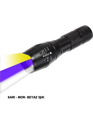 Yakup Tokatlı Moda Tm Beyaz, Sarı ve Mor Renk Aydınlatma Q5 LED WT-610