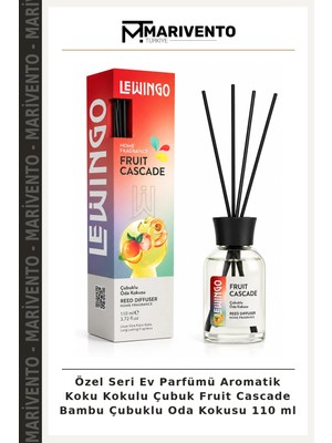 Özel Seri Ev Parfümü Aromatik Koku Kokulu Çubuk Fruit Cascade Bambu Çubuklu Oda Kokusu 110 ml