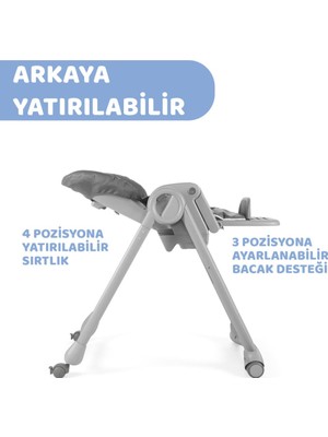 Çelik - Ticaret Mama Sandalyesi Dark Grey