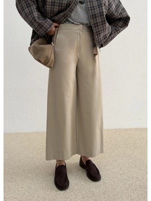 Moda Aksa 3981 Hacimli Pantolon Taş