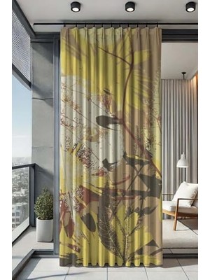 Mey İthalat Sizenelazım Su Geçirmez Desenli Oxford Balkon Perdesi, BOTANIKDESENOXFORDBALKONPERDE250X200M, 250 x 200, Botanik