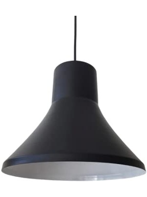 Mey İthalat Rsylight Retro Metal Sarkıt Avize Rustik Tekli Sarkıt Siyah Içi Beyaz Siyah RT2027000