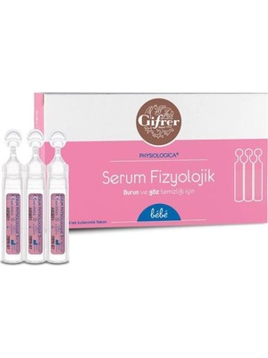 Nurse Harvey's Serum Fizyolojik Burun ve Göz Temizliği İçin 20 Adet 5 ml Flakon