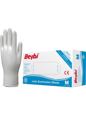 Mey İthalat Eldiven, Lateks Temizlik Pudralı Mideum Latex Glove