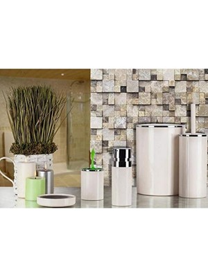 Mey İthalat Lenox 5 Parça Banyo Seti - Bej