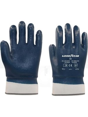 Mey İthalat Goodyear S5 Petrolcü Nitril Eldiven (12 Çift) (10)