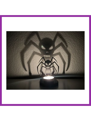 Bezos Örümcek Figürlü Tealight Mumluk Cadılar Bayramı Gotik Dekoratif Mum Tutucu BEZ10