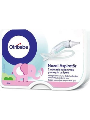 Otribebe Burun Aspiratörü Bebek Dostu Yumuşak Uç ile Etkili Burun Temizliği
