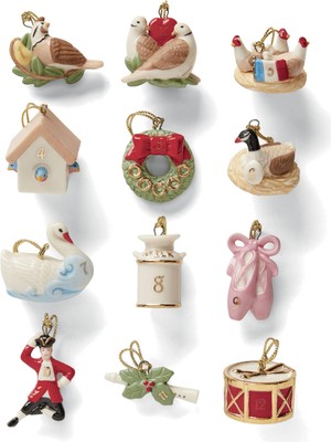 Lenox 878893 On Iki Gün Noel 12 Parça Süs Seti