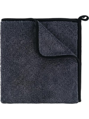 Nzm Store Sogud Mikrofiber Oto Kurulama Bezi 50X70 cm – 550 Gsm Süper Emici Araç Kurulama Havlusu, Iz Bırakmaz & Çizmez, Tek Silmede Kurutma, Profesyonel Oto Temizlik Bezi - Siyah