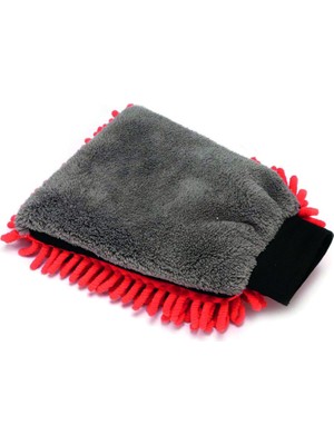 Nzm Store Çift Taraflı Oto Yıkama Eldiveni Mikrofiber Şönil - Çizmez, Yüksek Su Emici, Araç Yıkama ve Detay Temizlik Eldiveni, Otomobil, Motosiklet ve Cam Temizliği Için