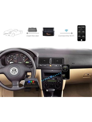 Nzm Store Icar Pro Wi-Fi ELM327 Obd2 Obdıı Araba Otomatik Teşhis Tarayıcı Aracı Kontrol Motor Işık Ios Iphone/ipad/android Için Uyumlu Adaptörü ile