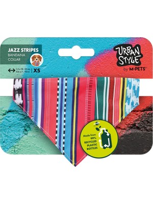 Nzm Store Urban Style Jazz Strıpes Bandana Collar (Xs)