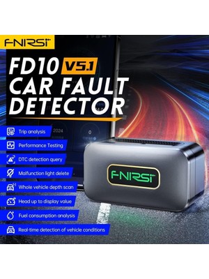 Nzm Store Fnırsı FD10 Araba Obd2 Tarayıcı, Kod Okuyucu, Hata Temizleyici Ios Android Bluetooth V5.1