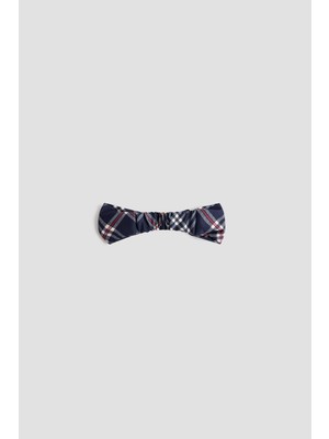 B&G Kız Bebek Ekose Bandana
