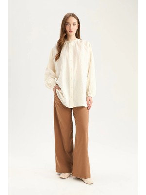 DeFacto Wide Leg Geniş Kalıp Normal Bel Geniş Paça Pantolon C5628AX25SP