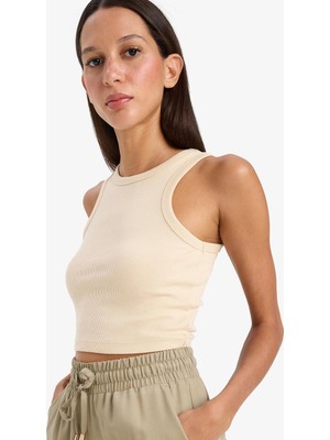 DeFacto Fitted Halter Yaka Fitilli Kaşkorse Atlet U0357AZ25SM
