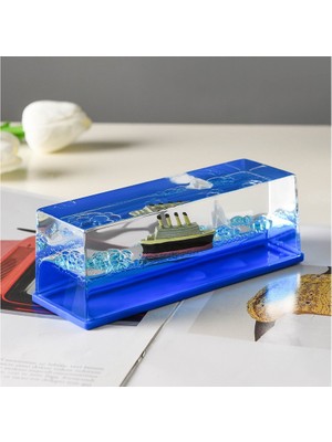 Titanic Model Batmayan Gemi Akvaryum İçin 3D Dekoratif Obje Evinize Değer Katar