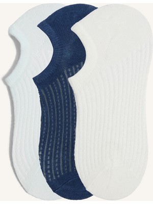 DeFacto Kadın Görünmez 3'lü Pamuklu Sneaker Çorap Z8628AZNS