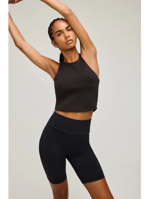DeFacto Ultra Yumuşak Orta Destekli Bisiklet Yaka Crop Sporcu Bra H5306AX26AU