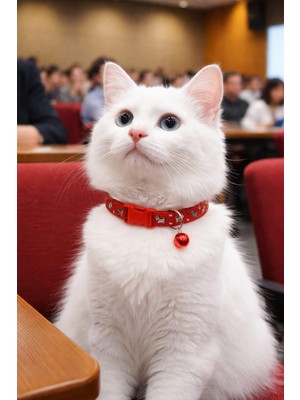 Kedi Boyun Tasması Zilli ve Ayarlanabilir Kırmızı