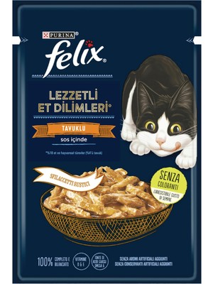 Felix Lezzetli Dilimler Tavuklu 80 gr
