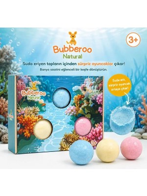 Çocuk Banyo Topu Seti 3'lü |su Altı Macerası Banyo Topu Seti 3 Adet Sürpriz Oyuncaklı