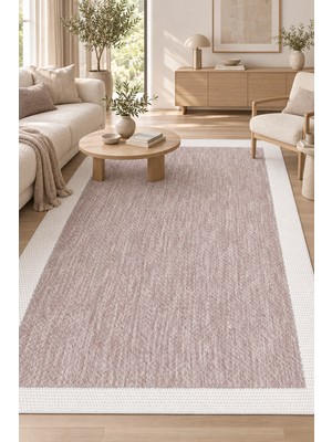 Hann Home Collection Tanay Sisal Tarzı Modern Vizon Ekru Robot Süpürge Uyumlu Kolay Temizlenebilir Mutfak Koridor Oturma