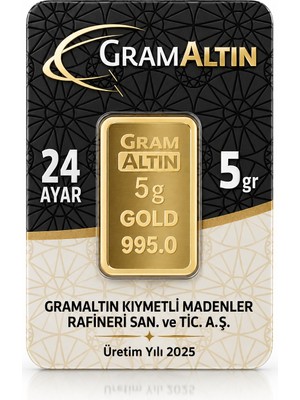 Altın Market Kuyumculuk 24 Ayar 5 Gram Külçe Altın