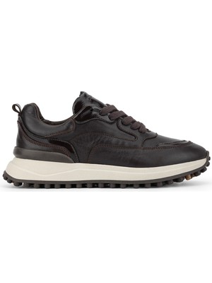 Tamer Tanca Kadın Hakiki Deri Kahverengi Rugan Sneakers & Spor Ayakkabı 154 8021 Bn Ayk SK26-27 Kahve Deri/kahve Rugan